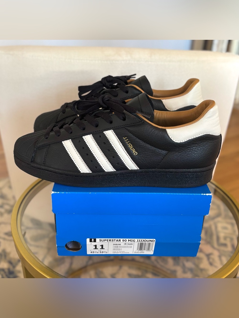 Jjjjound x Adidas Superstar 90 Black Made In Germany Mens Size 11
